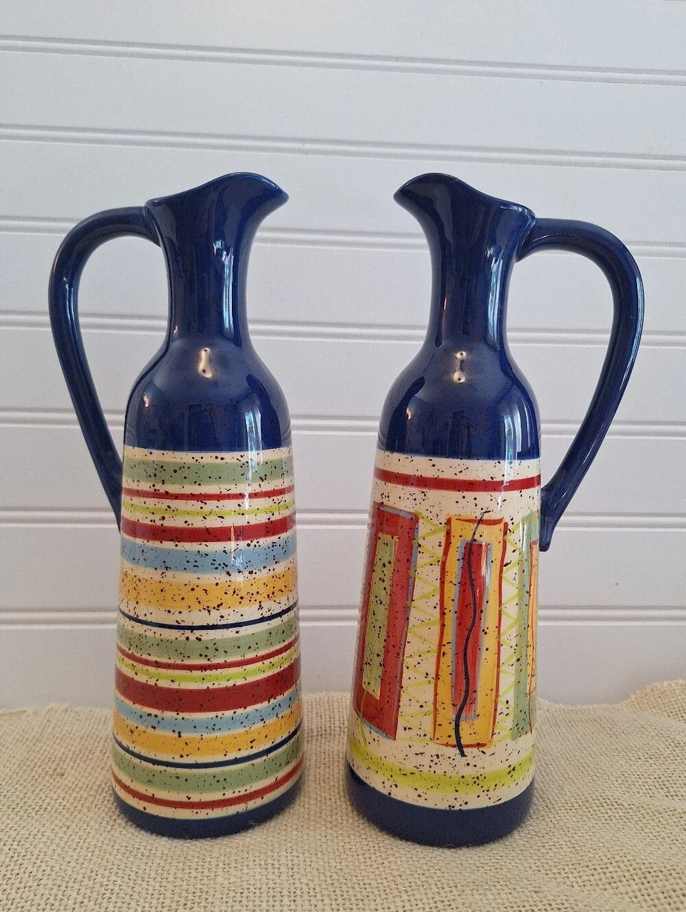 Discontinued Pfaltzgraff Sedona Cruet Oil Vinegar Set