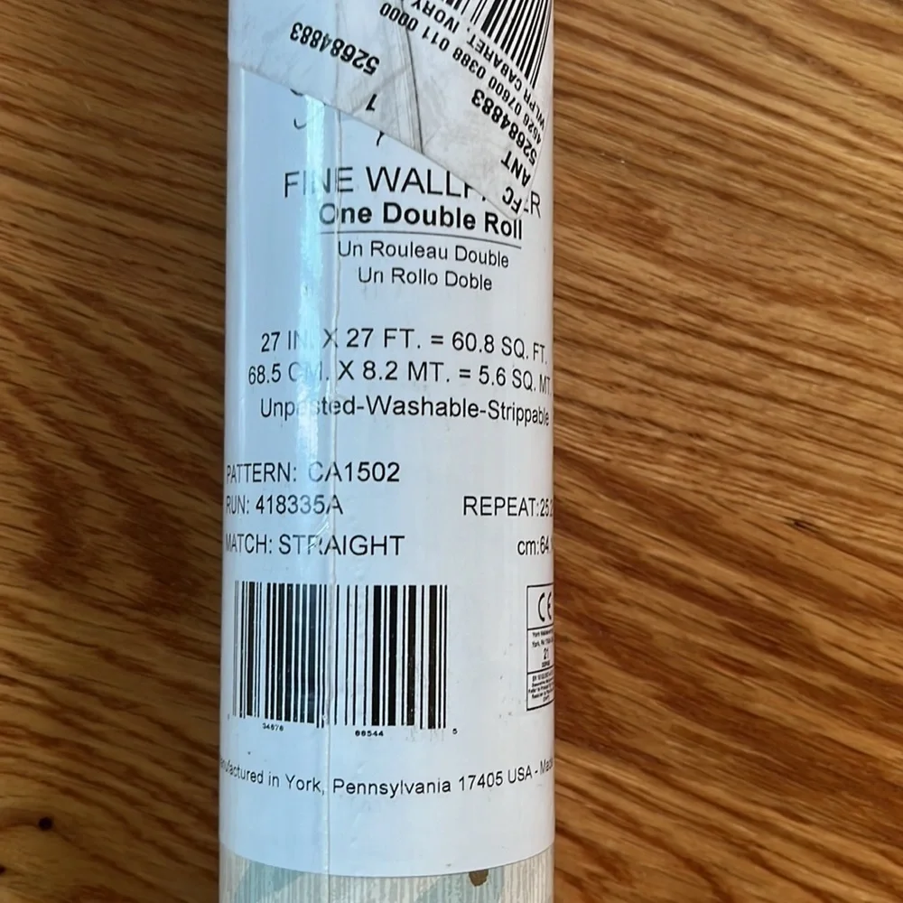 NWT Anthropologie Cabaret Wallpaper Ivory