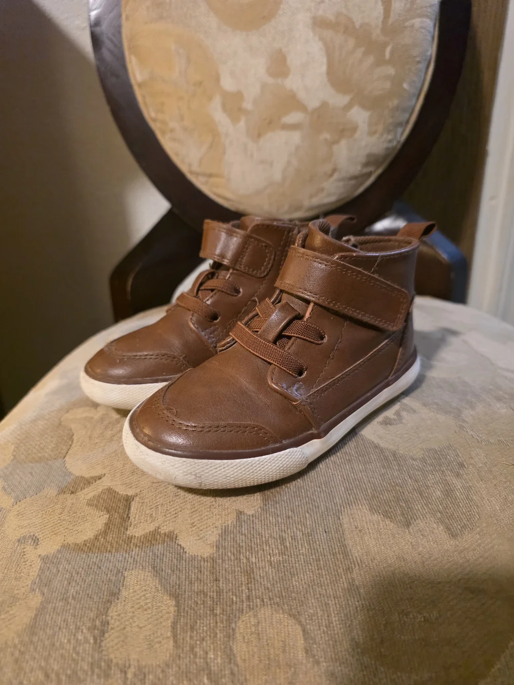 wonder nation Brown High-Top Kids Sneakers