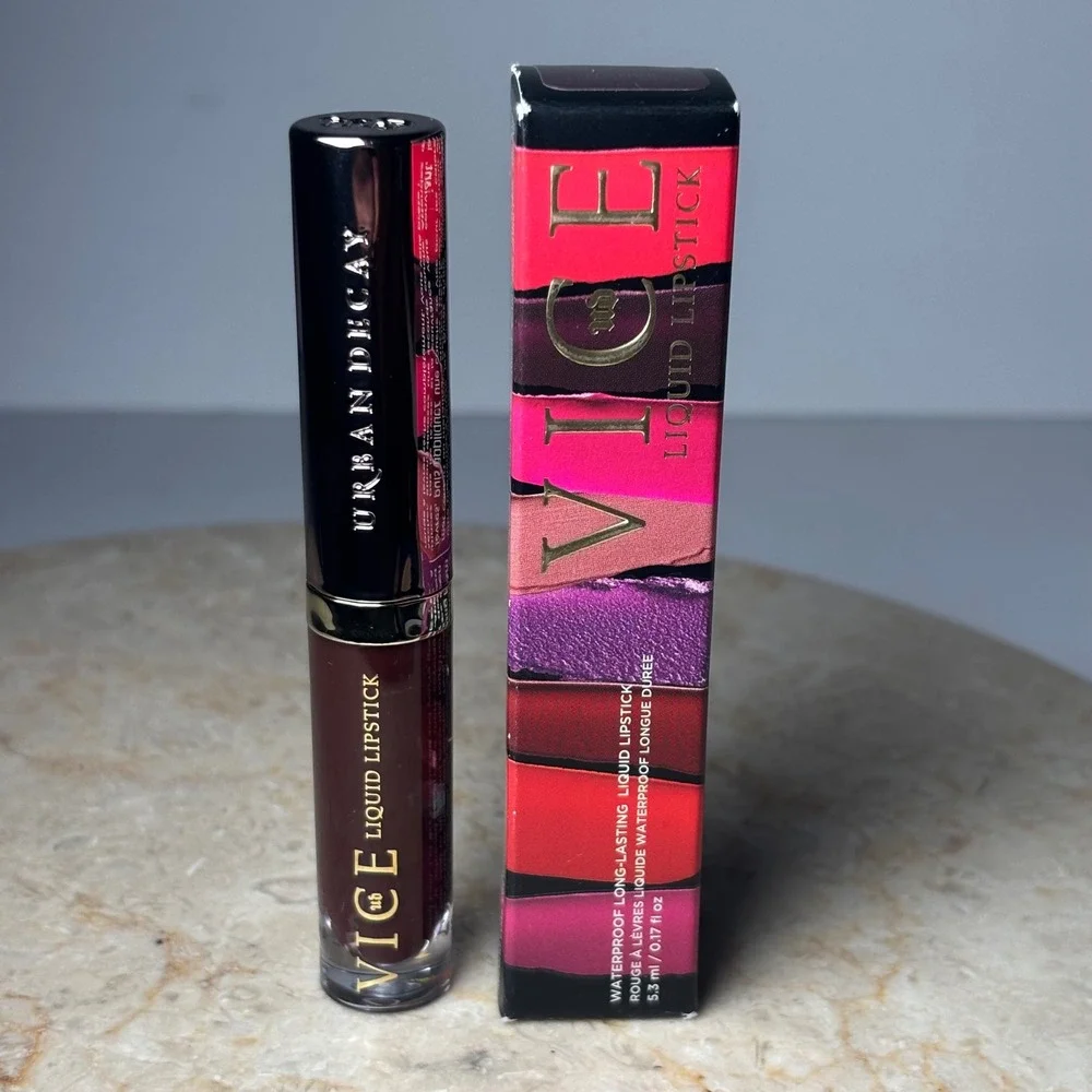 Urban Decay Vice Liquid Lipstick 0.17oz Blackmail Deep Berry Comfort Matte NIB