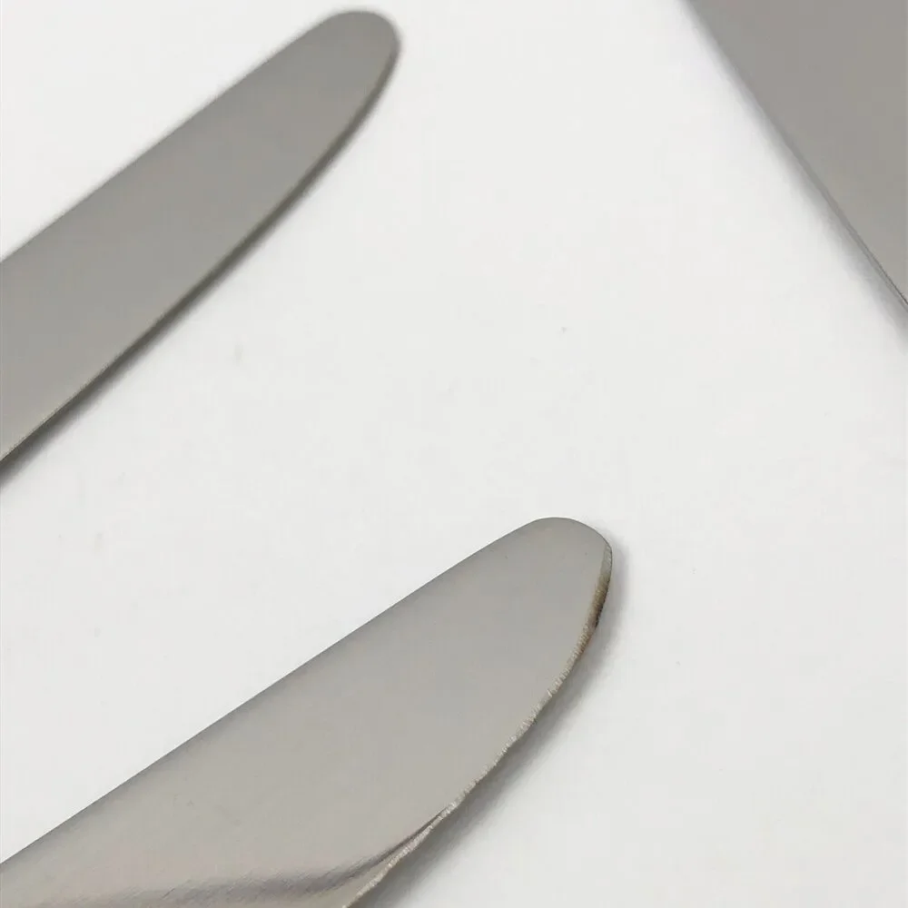 Unused Yamazaki De Sousa TOSCANI SOLARI Dinner Knife Set of 4 Stainless Flatware
