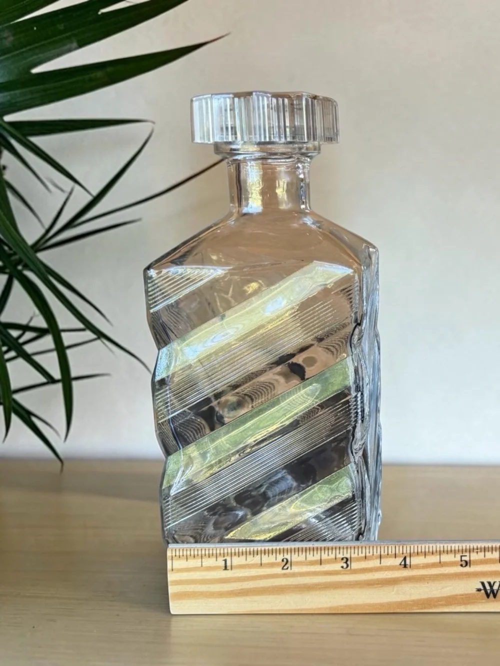 Vintage I.W. Harper Kentucky Bourbon Glass Decanter Bottle | Retro Barware