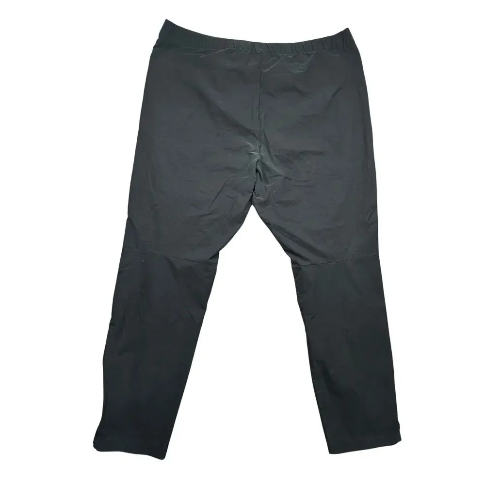J Crew BF768 Tech Jogger Pant Zip Cuffs Men XL Performance Black Tarnished Metal