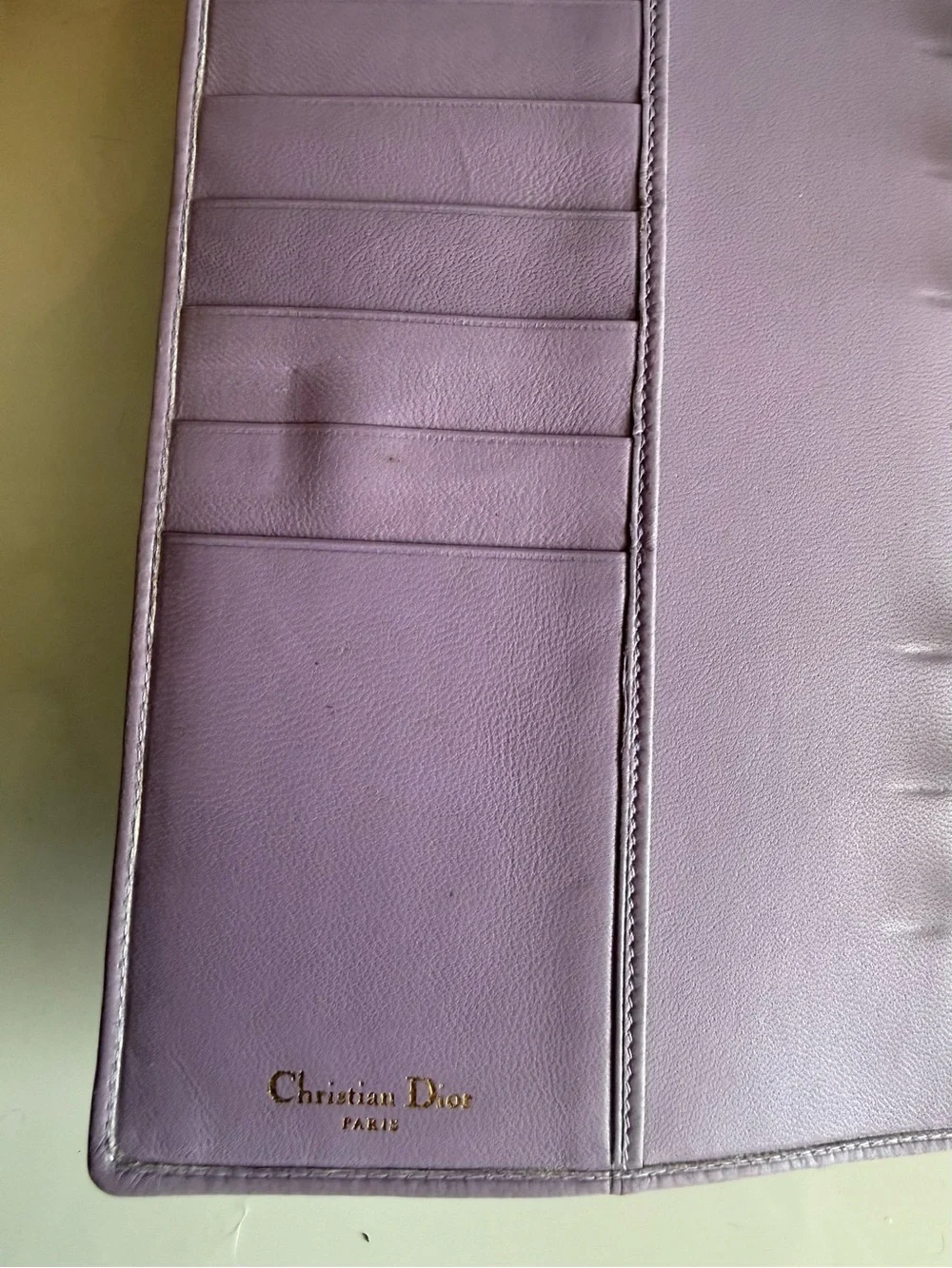 RARE Dior Lavender Quilted Leather MM Personal size Agenda