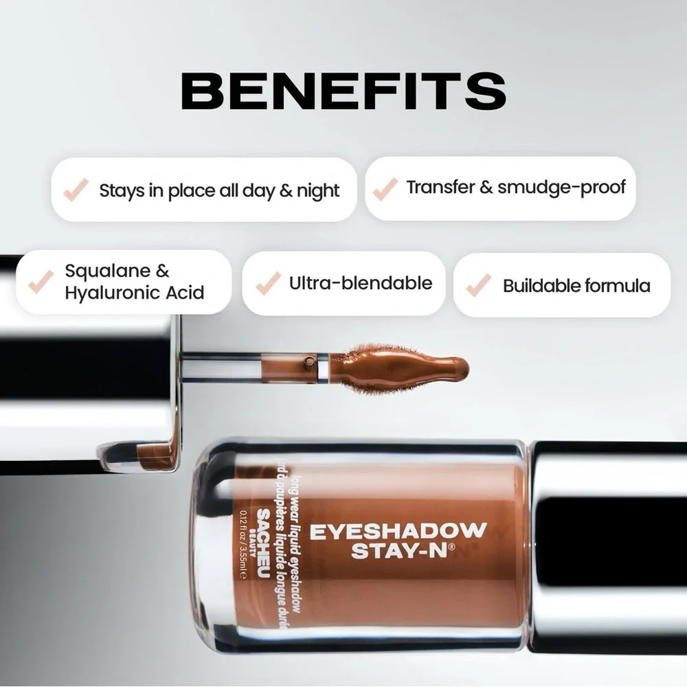 Sacheu Long Wear Liquid Eyeshadow STAY-N 01 Candy Dipp’d Champagne Shimmer
