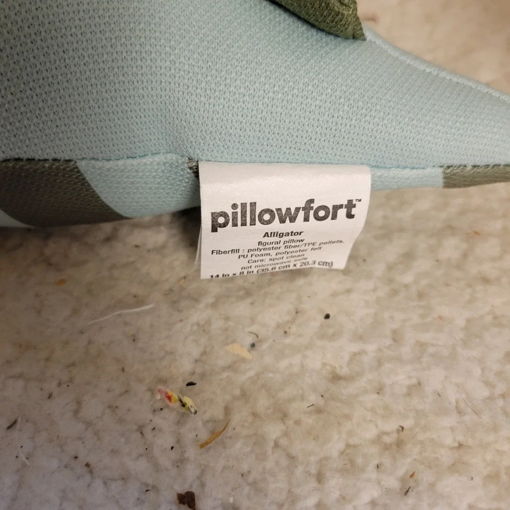 Pillowfort figural alligator