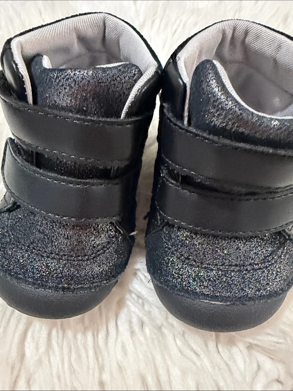 Stride Rite glittery black