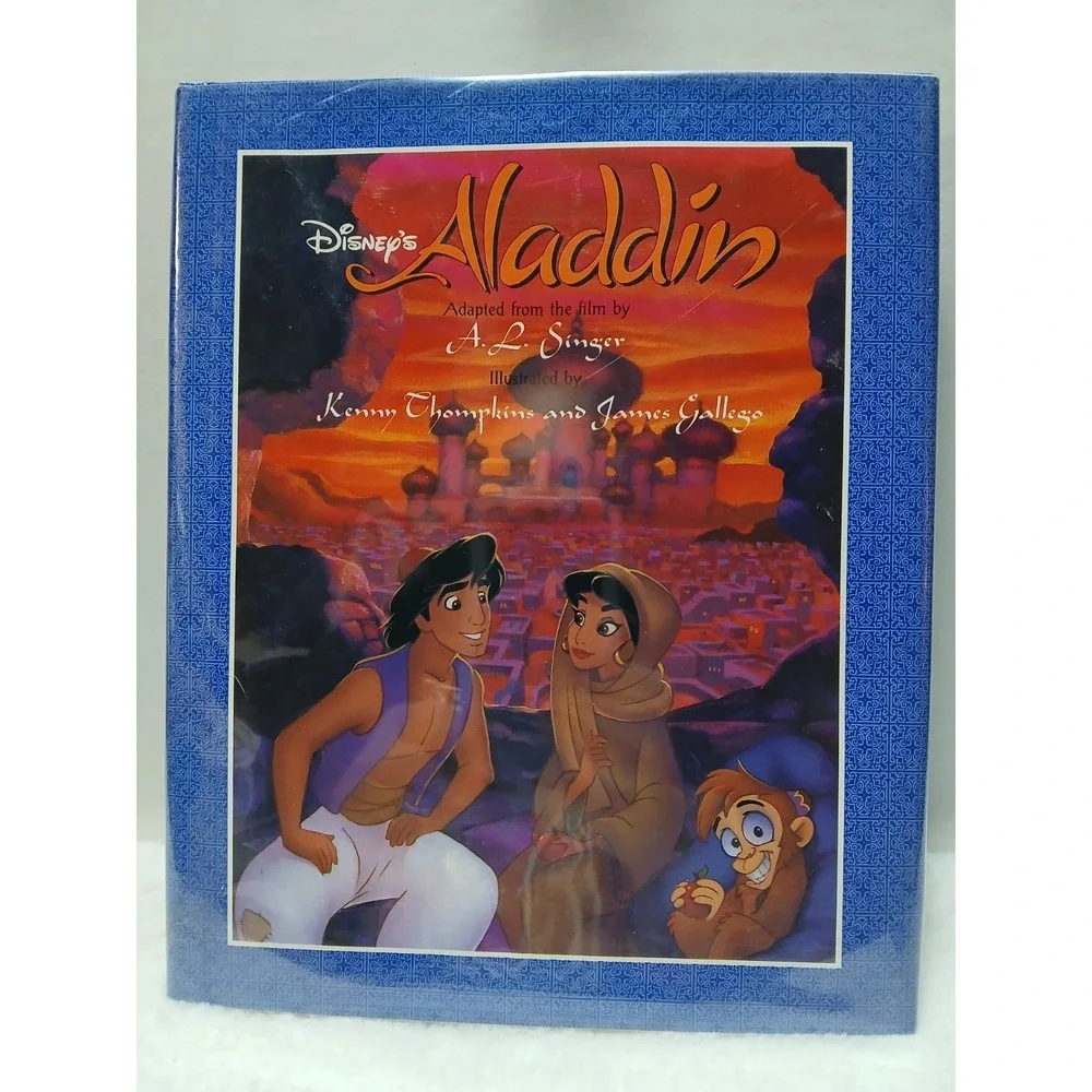 Disney's Aladdin~Adapted from the‎ film by A.L. Singer~Hardcover~1992