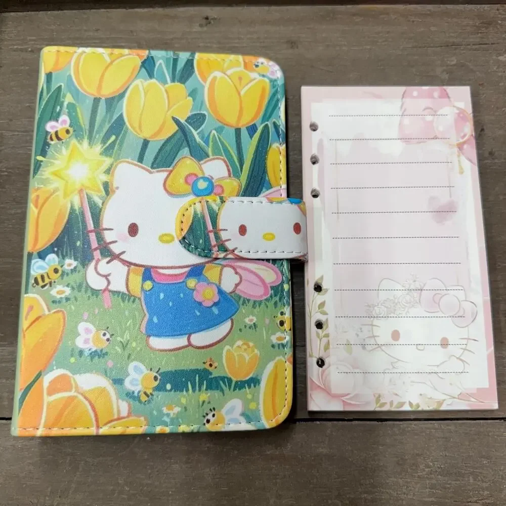 Hello Kitty A6 6 Ring Binder, & Paper