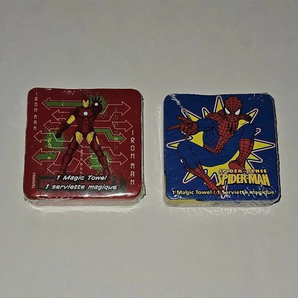 NEW 2 Marvel Spider-Man Magic Towel Lot 100% Cotton 11