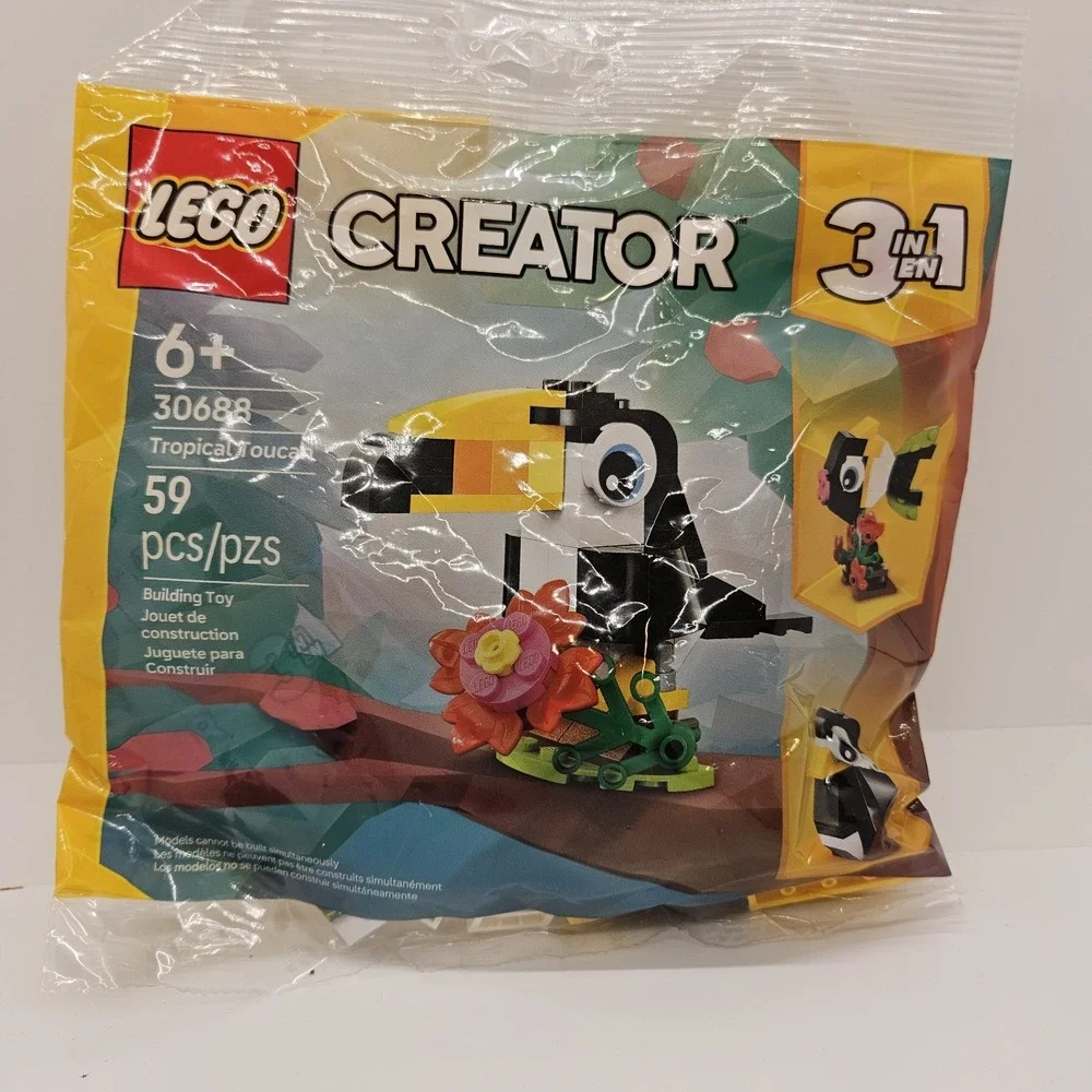 LEGO Creator 30688 Tropical‎ Toucan Polybag 59pcs New Sealed 3-in-1