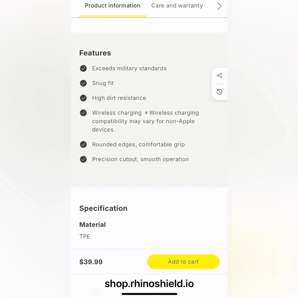 Rhinoshield black iphone