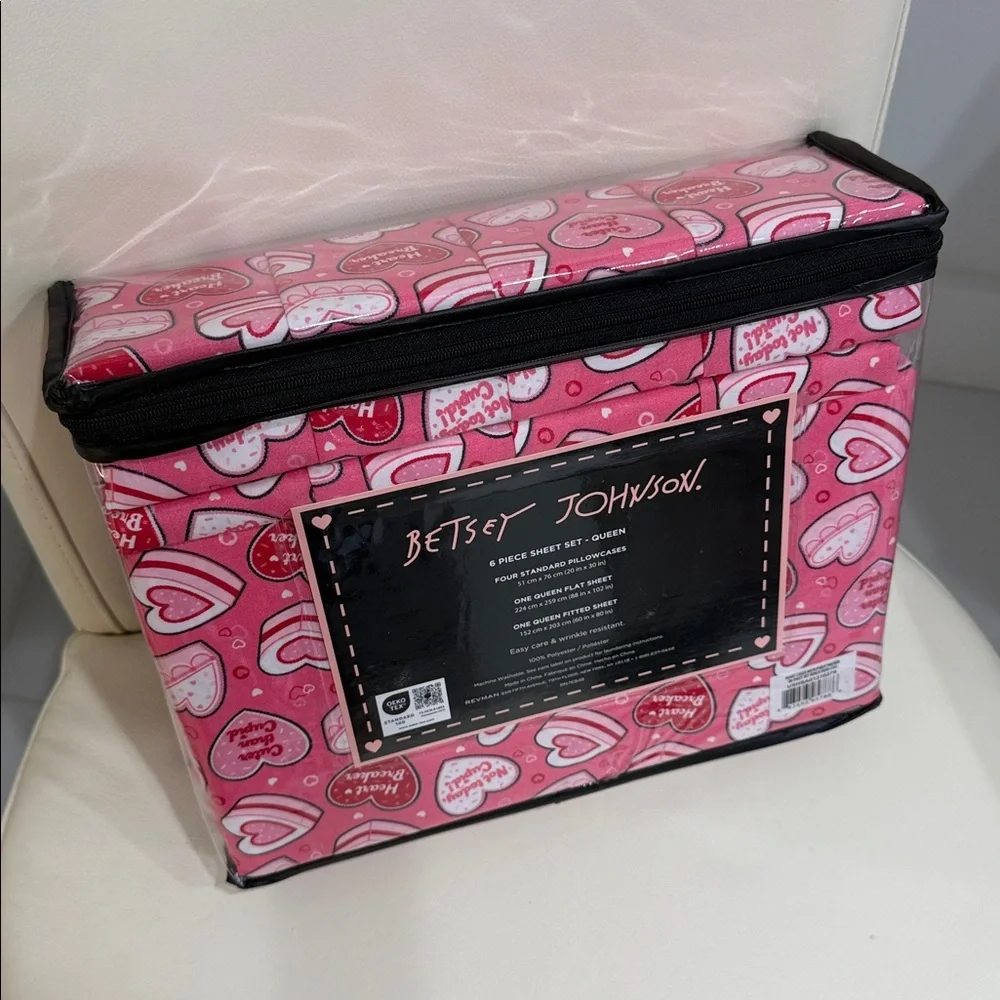 Betsey Johnson Pink/White/Red 