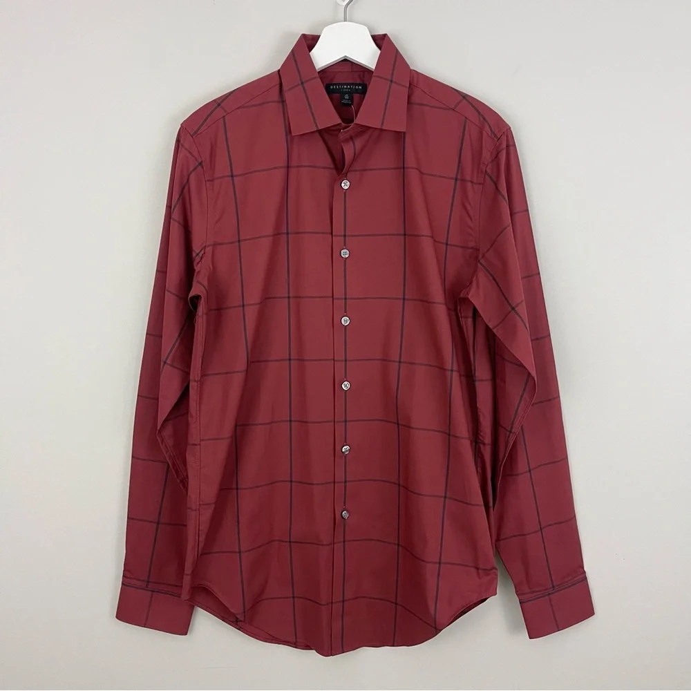 J. Crew Destination Tailored Fit Plaid Button Down Shirt
