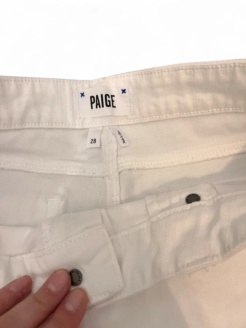 PAIGE white denim