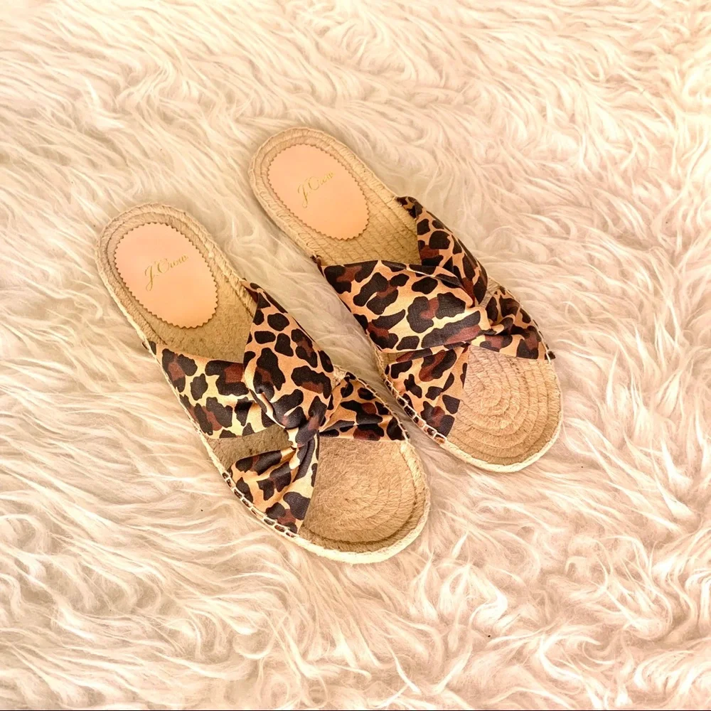 J. Crew crew leopard
