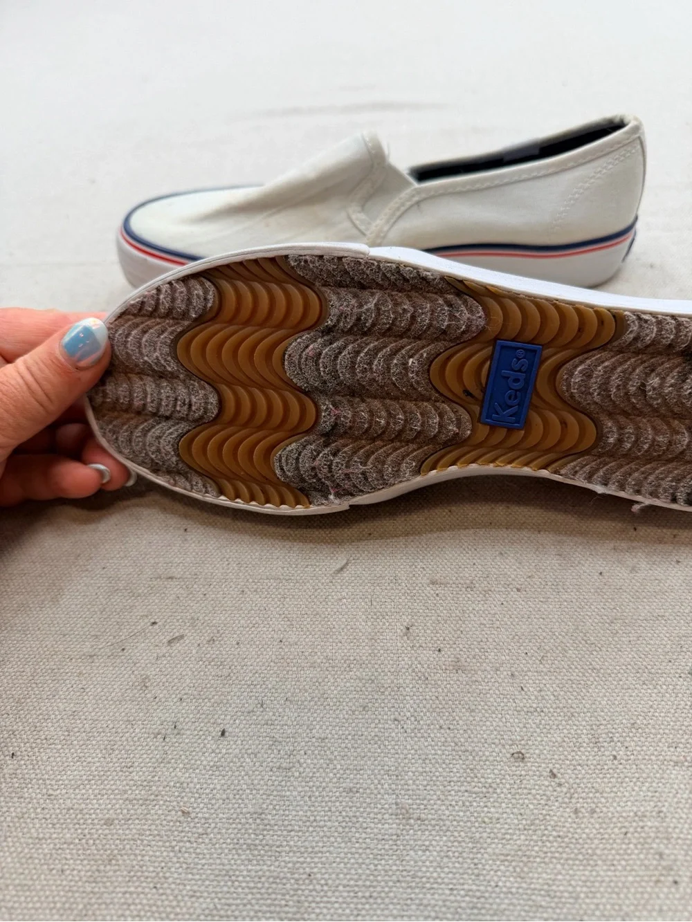 Keds white canvas