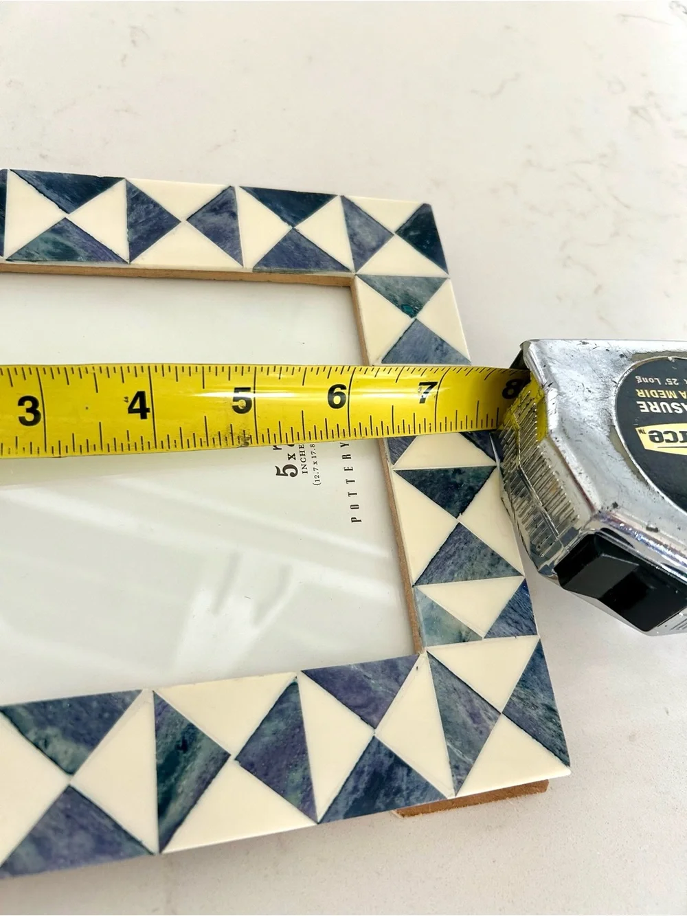 NEW Pottery Barn Bone Geometric Picture Frame