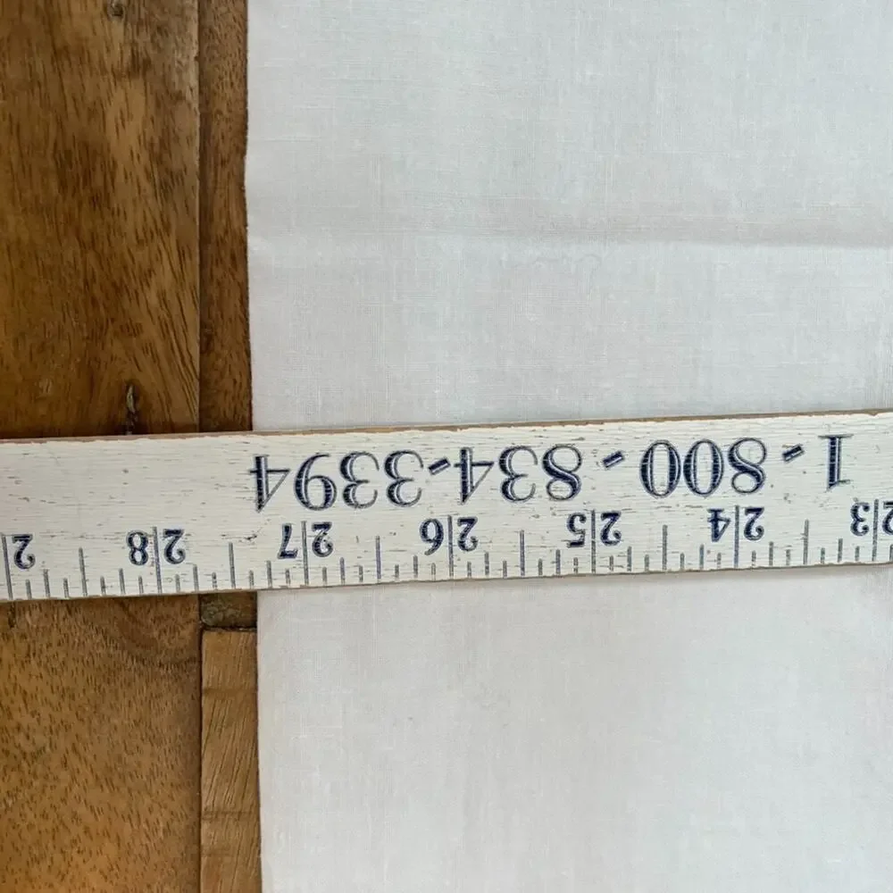 Vtg Envelope White Cotton Pillow Sham Lace Floral Cut Out Front Flap 27