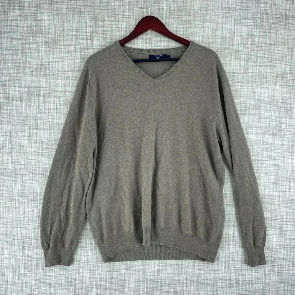 J. Crew v-neck sweater L cashmere blend long sleeve 2255