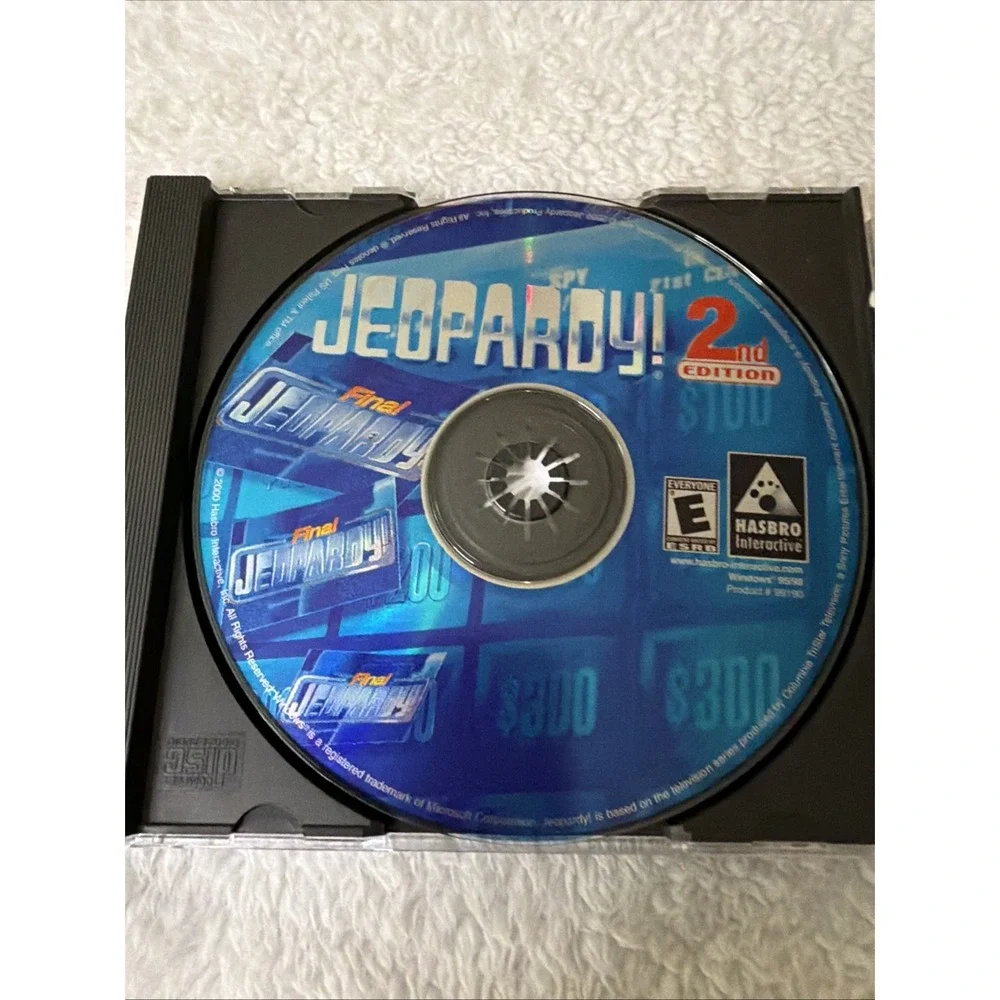Jeopardy 2nd Edition PC CD ROM Game Alex Trebek Windows 95/98