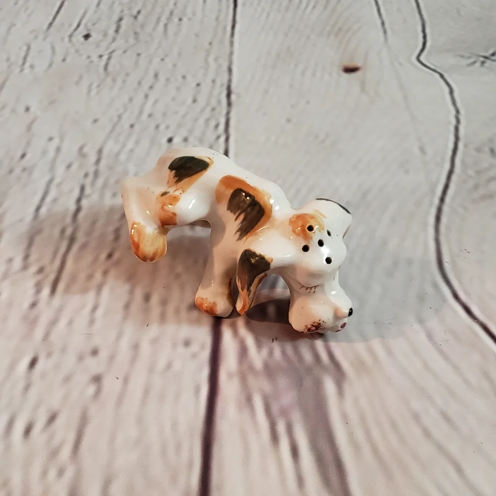 Vintage Naughty Dog Salt Pepper Shakers Single