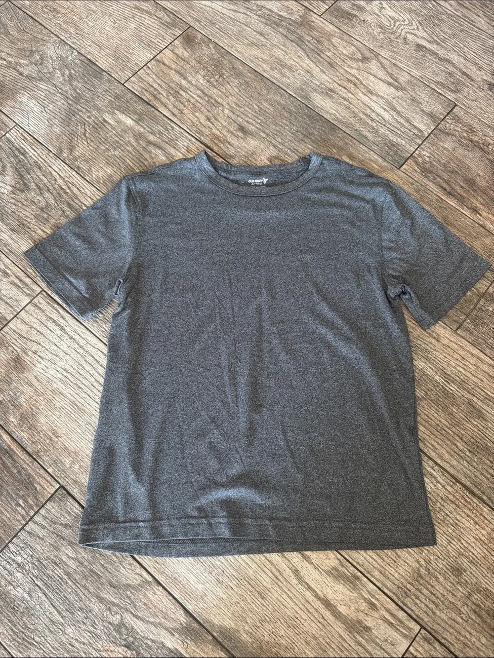 Old Navy Boys Charcoal Gray Short Sleeve Crew Tee