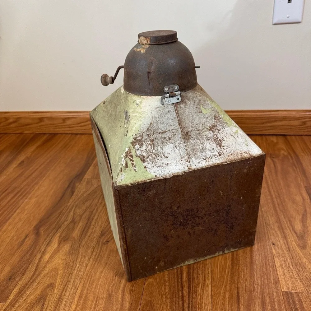 Authentic Hoosier Cabinet Flour bin & sifter bowl Salvage Works Needs Refinished
