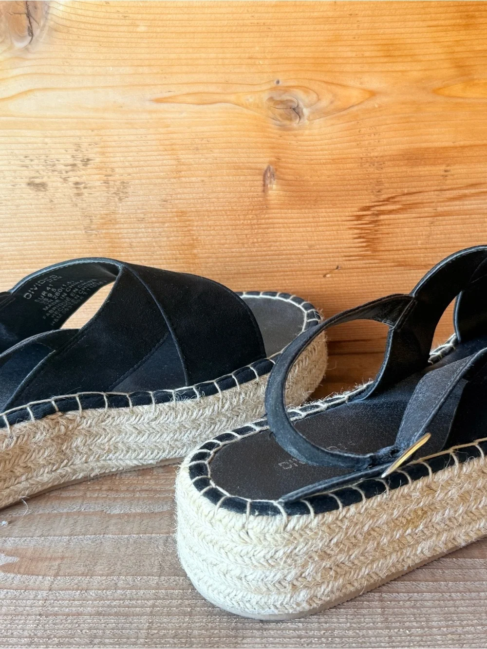 N/A black espadrille