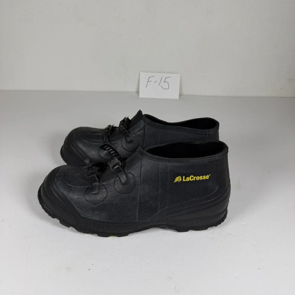 LaCrosse Men's Rubber Overshoes Galoshes Black Size 10 Storage F-15