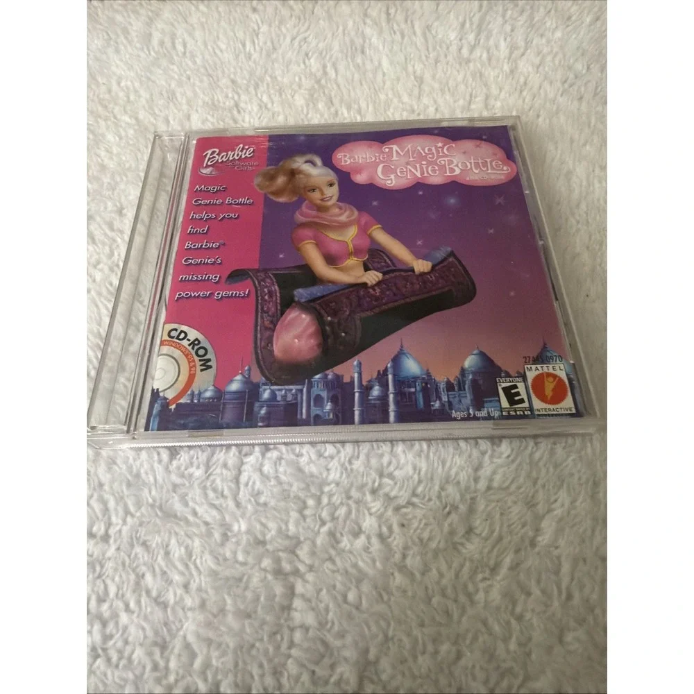 Barbie Magic Genie Bottle PC CD ROM Game 2000 Mattel Vtg
