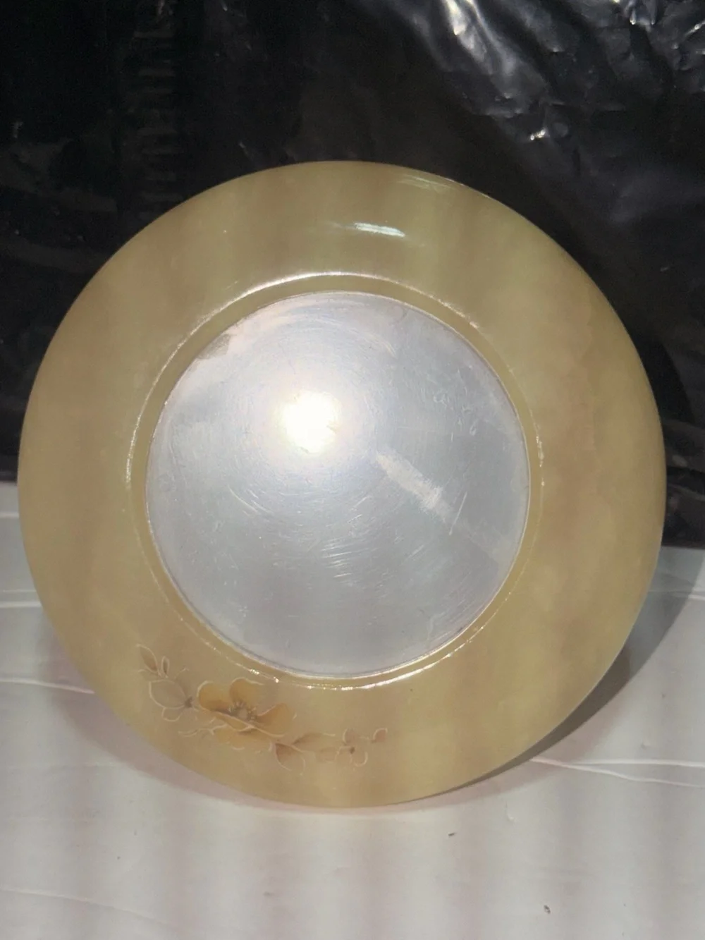 Alabaster Round Picture Frame 5.5”