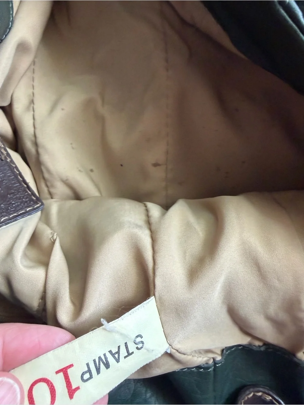 Stamp 10 dark green