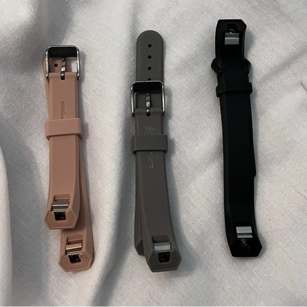 WITHIT Fitbit Alta & Fitbit Alta HR Band Set - Pink, Black, Gray NWT Retail $33.
