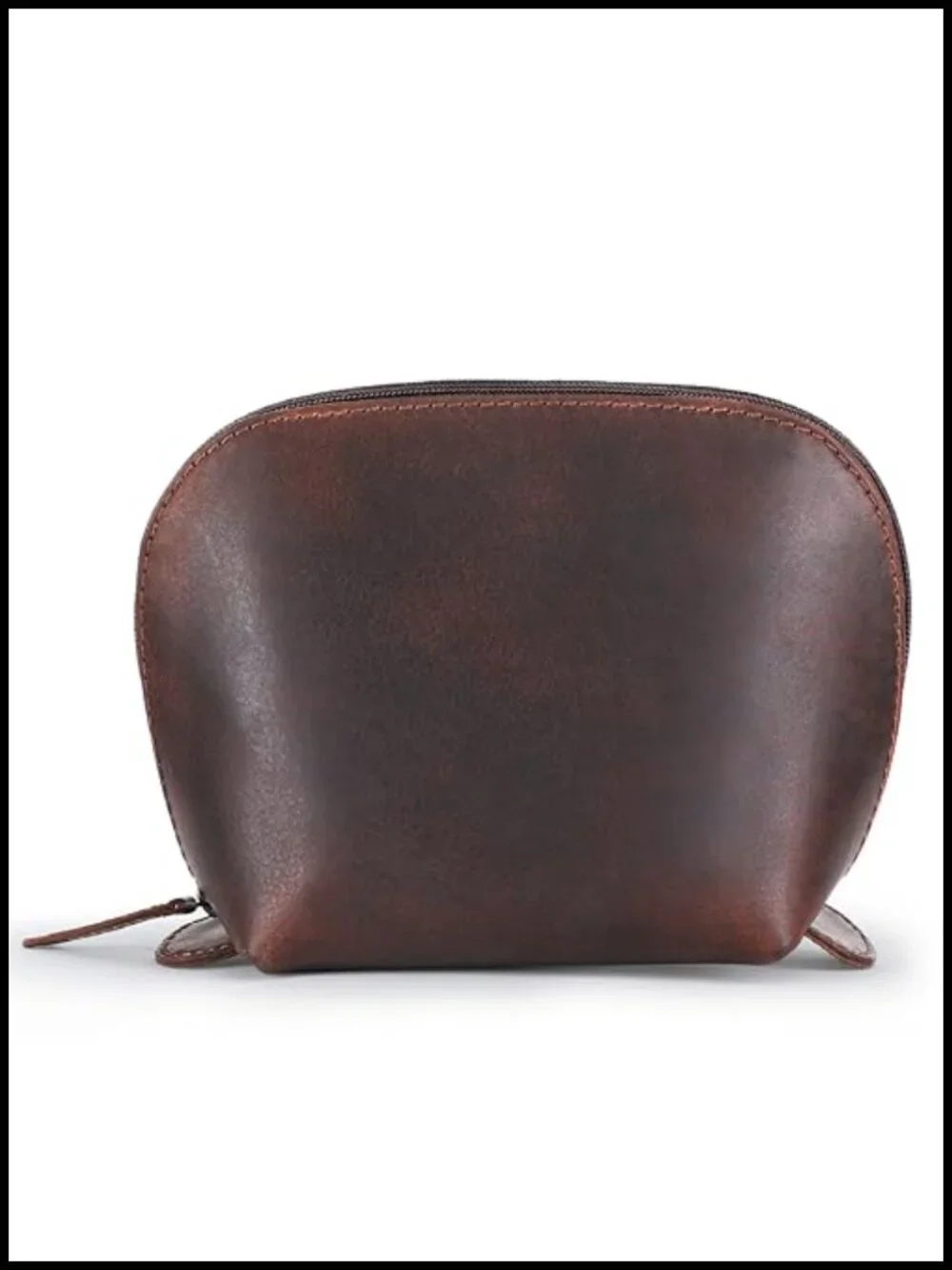 Genuine Leather Toiletry Bag Organizer Dopp Kit with YKK Zipper