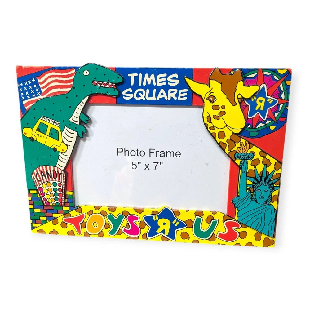 Vintage Toys R Us Times Square New‎ York 5x7 Photo Frame Geoffrey Giraffe 2003