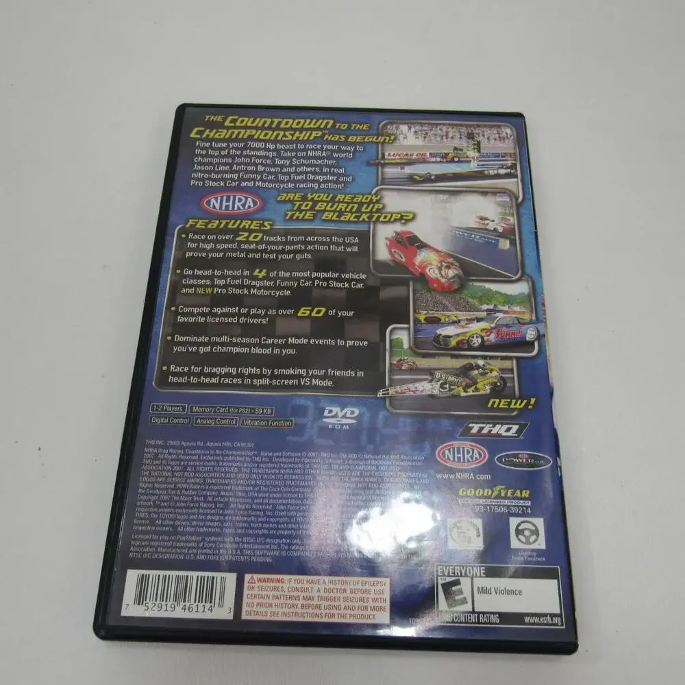NHRA Drag Racing: Countdown to‎ the Championship (PS2, 2007)