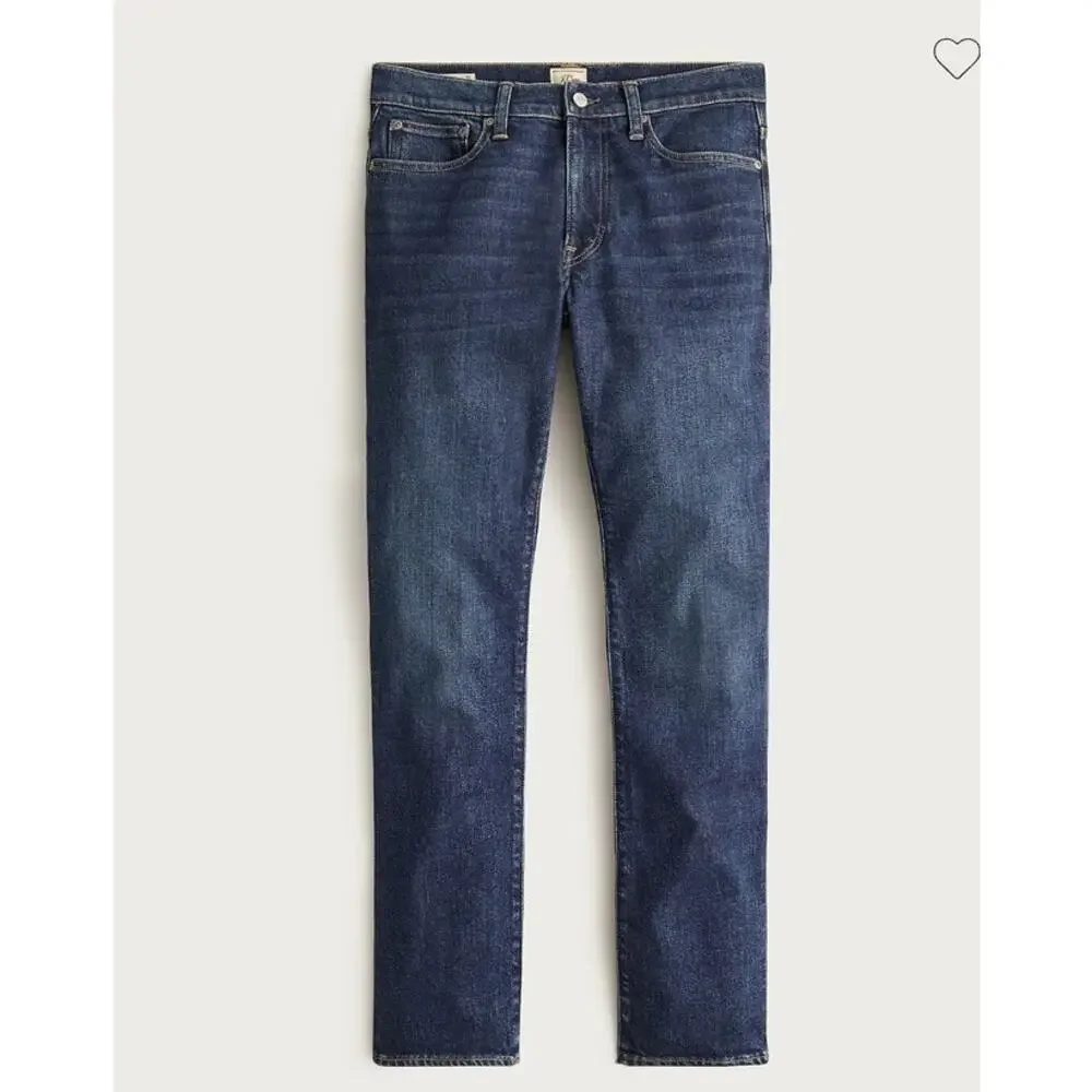 NWOT J. Crew Men's  770™ Straight-Fit Stretch Jean In Deep Lake Wash Blue 32/30
