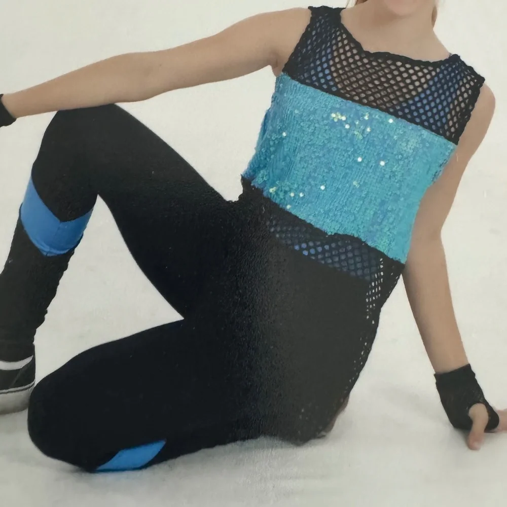 Weissman blue sequin