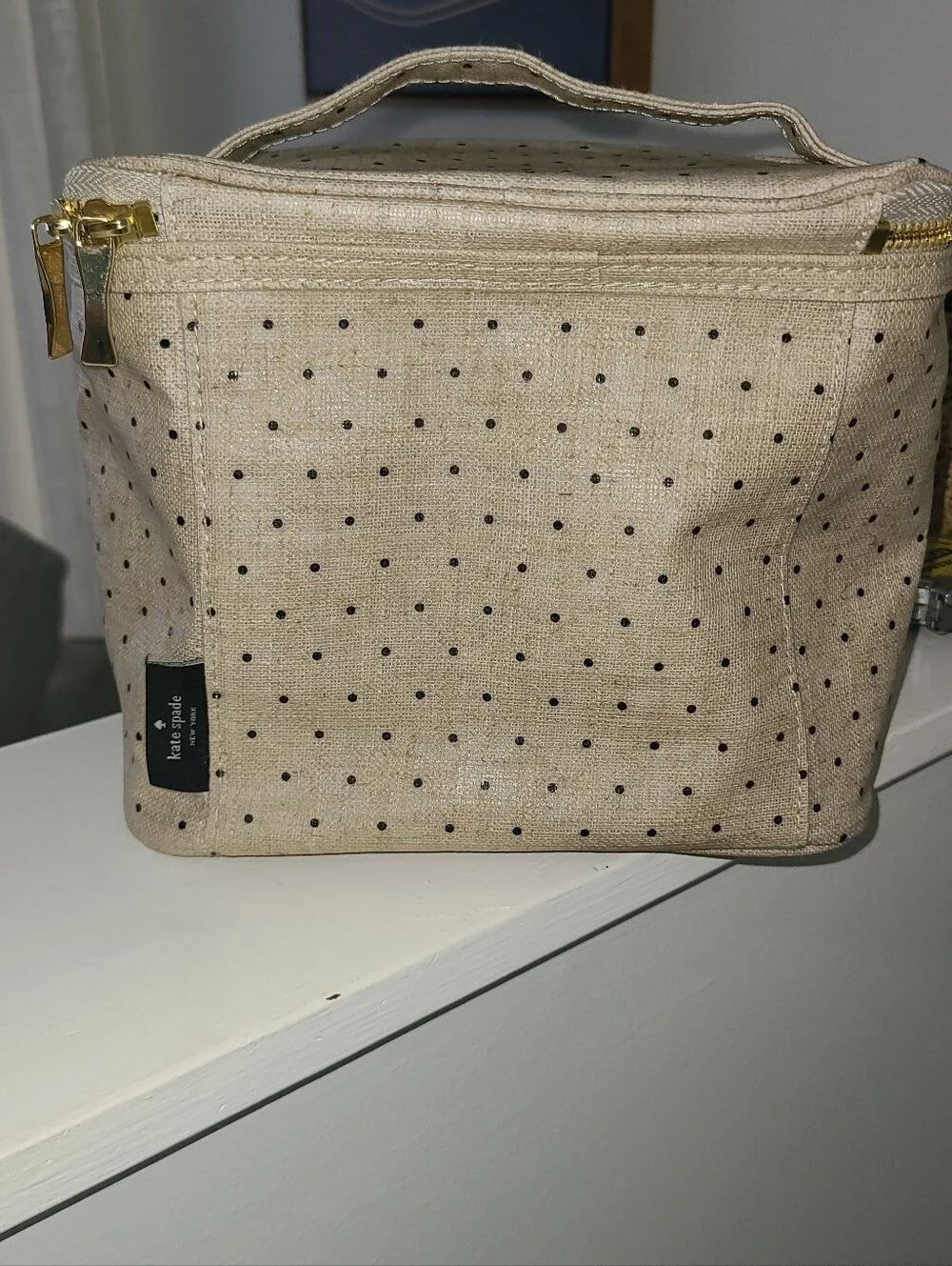 kate spade beige canvas