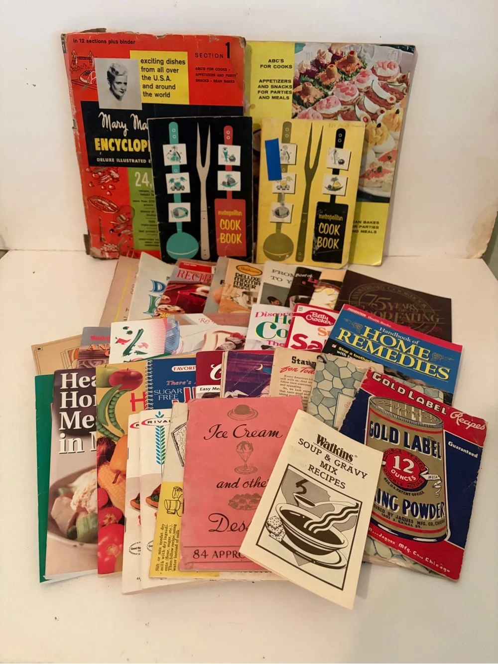 Vintage 30+ Miscellaneous Cookbooks & Booklets Large Lot Recipe Cook Book