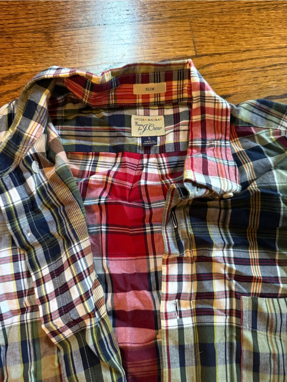 J. Crew lightweight plaid