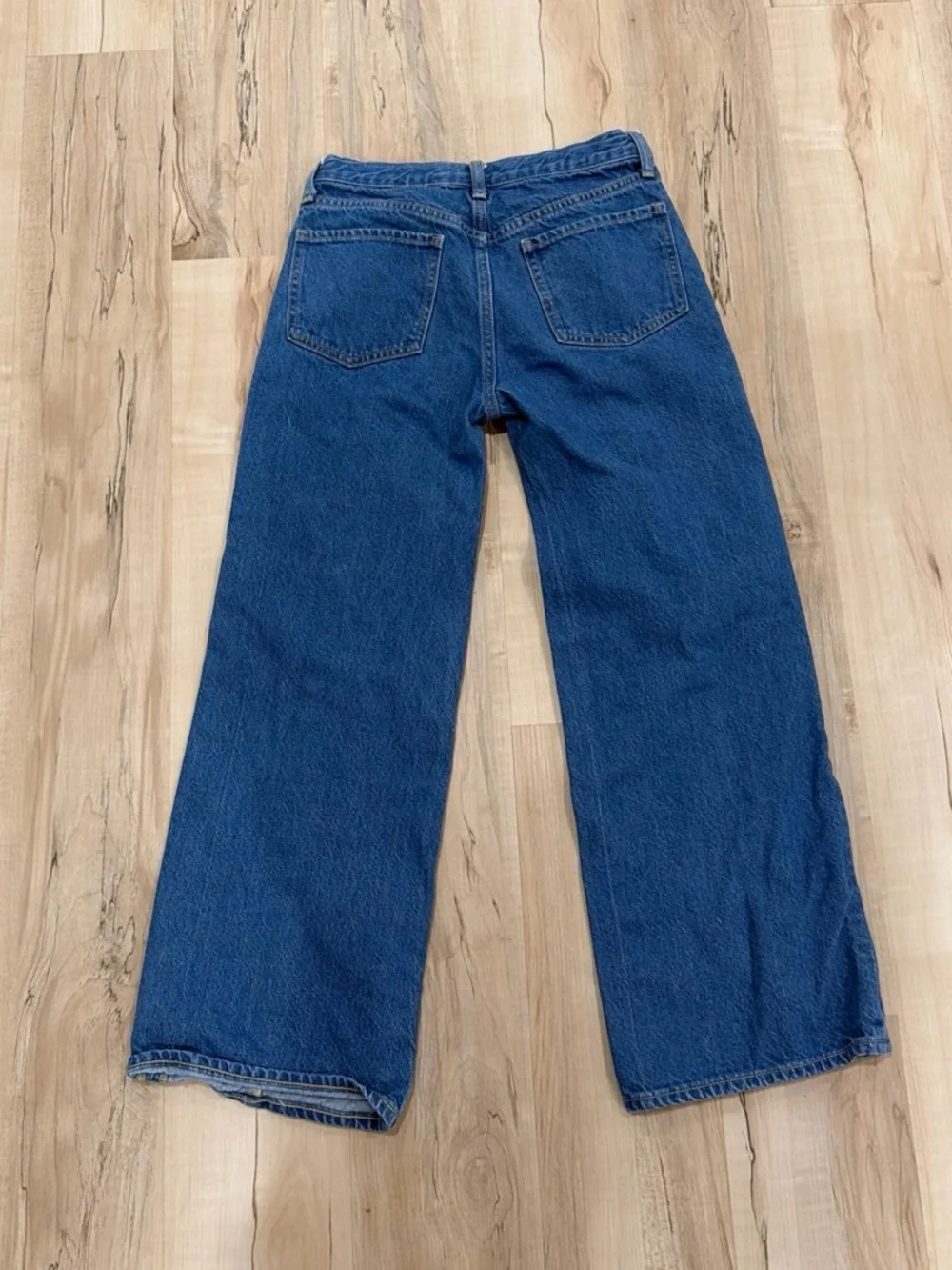 Old Navy Two-Tone Blue Wide Leg Patchwork Jeans