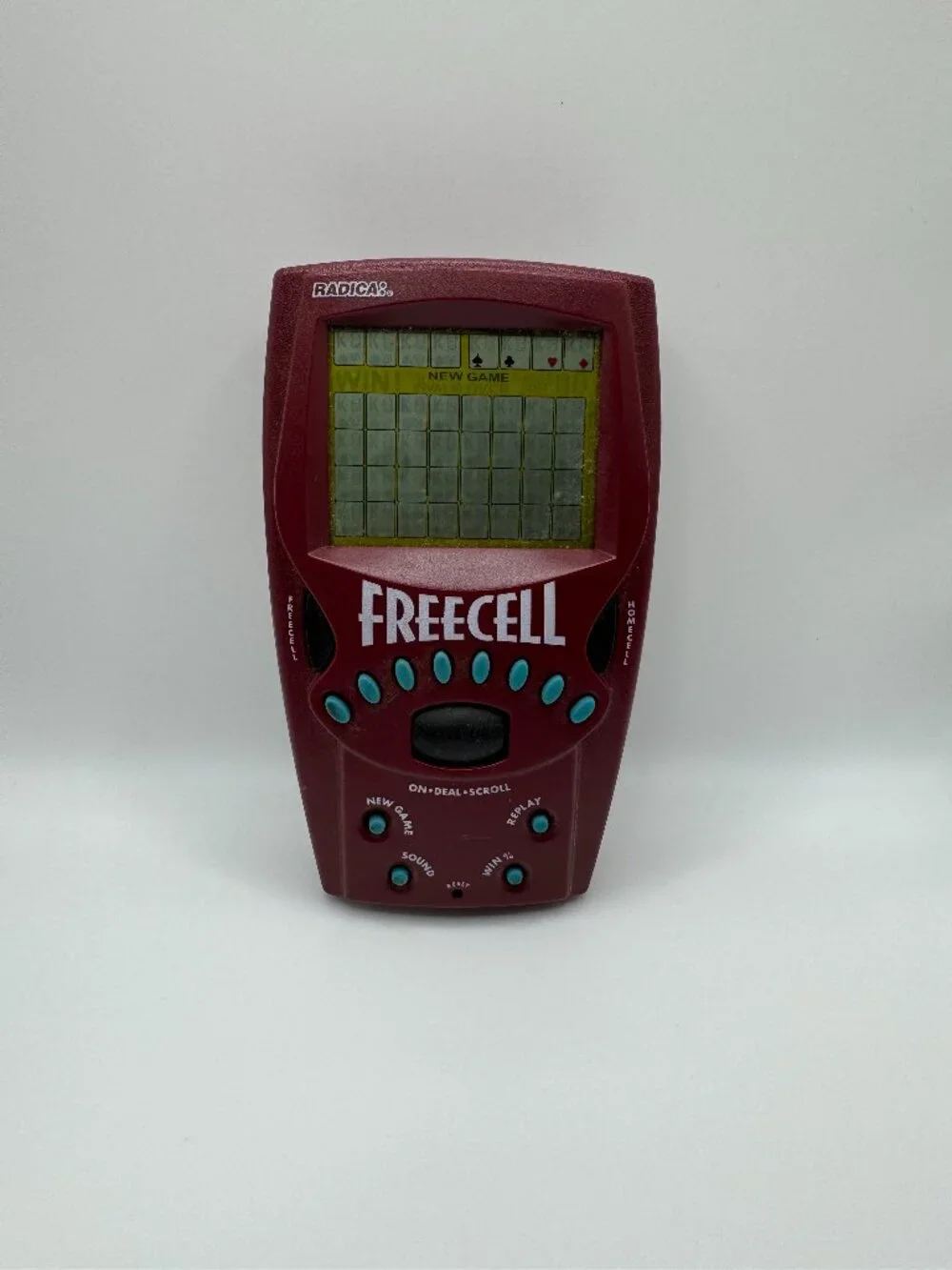 Vintage 1999 Radica Freecell Solitaire Electronic Handheld Game Tested & Works