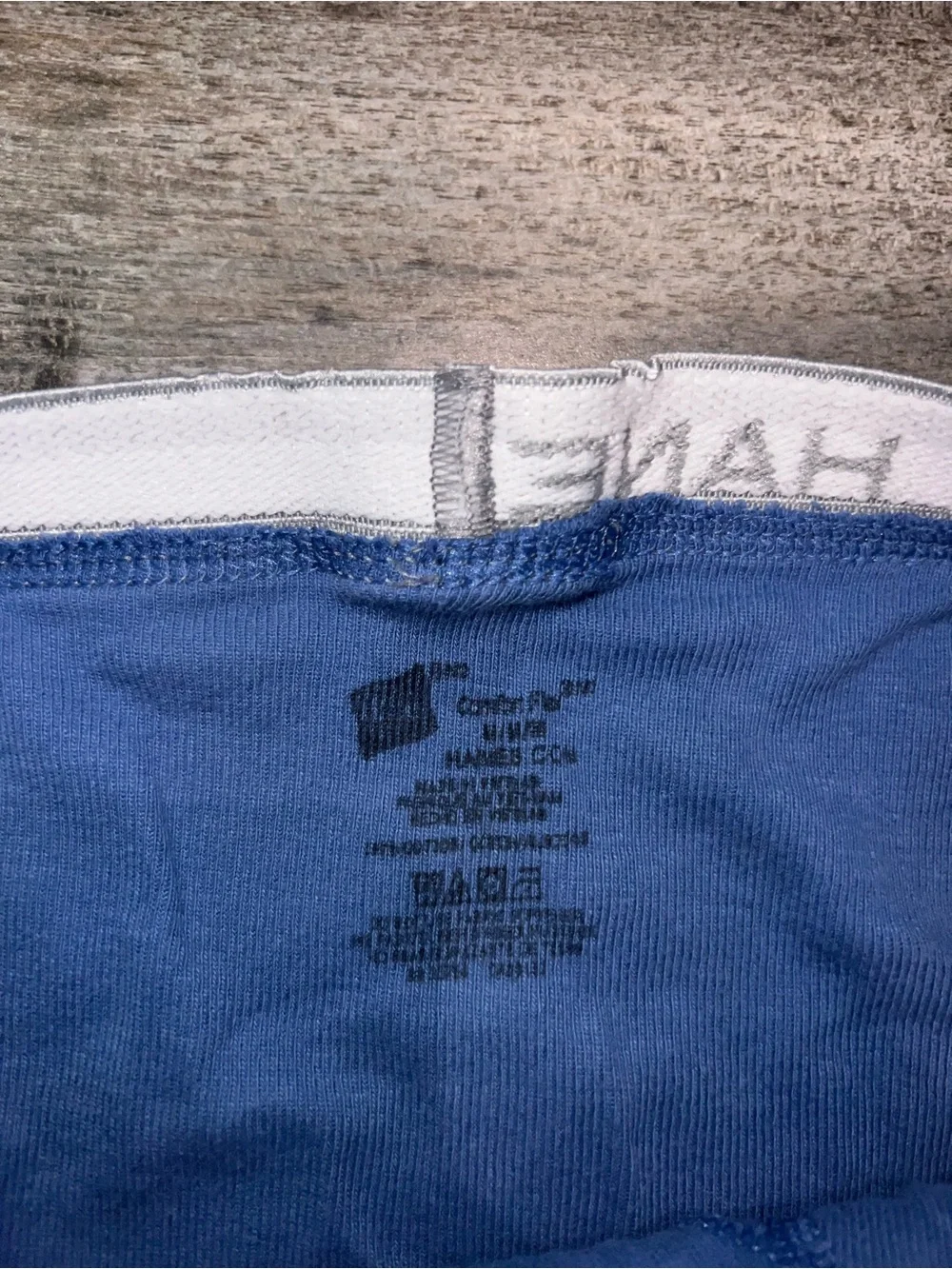 Hanes worn washed