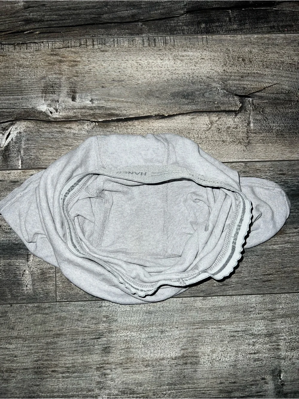 Hanes worn washed