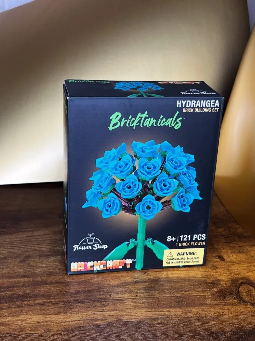 Bricktanicals Brickcraft Hydrangea Brick Building Set Flower Blue 121 Pieces NEW