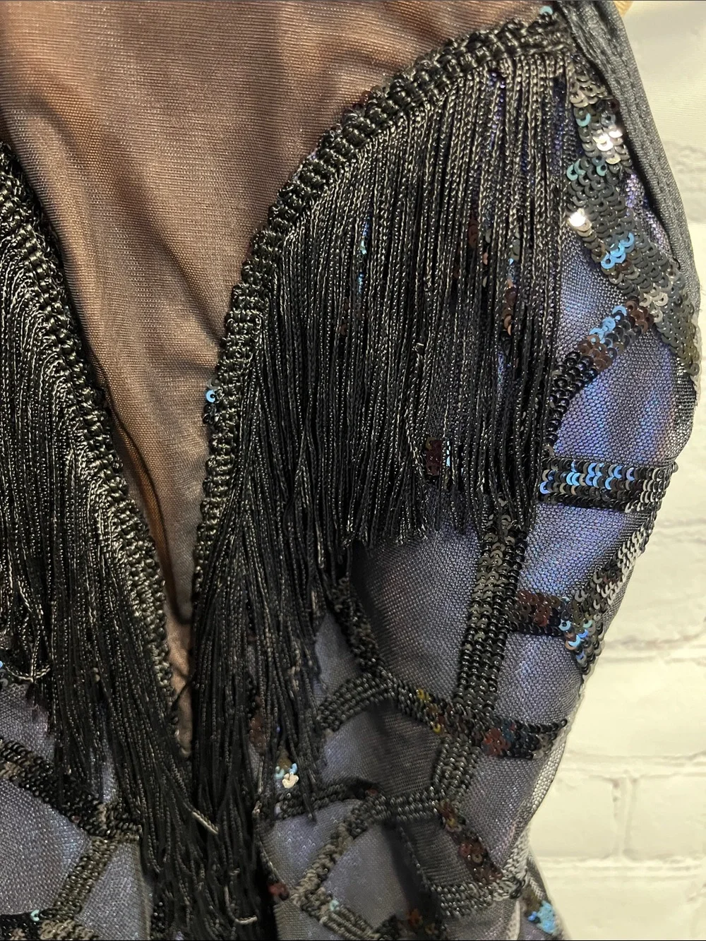 Revolution Fine By Me Black Iridescent Sequin Dress costume
