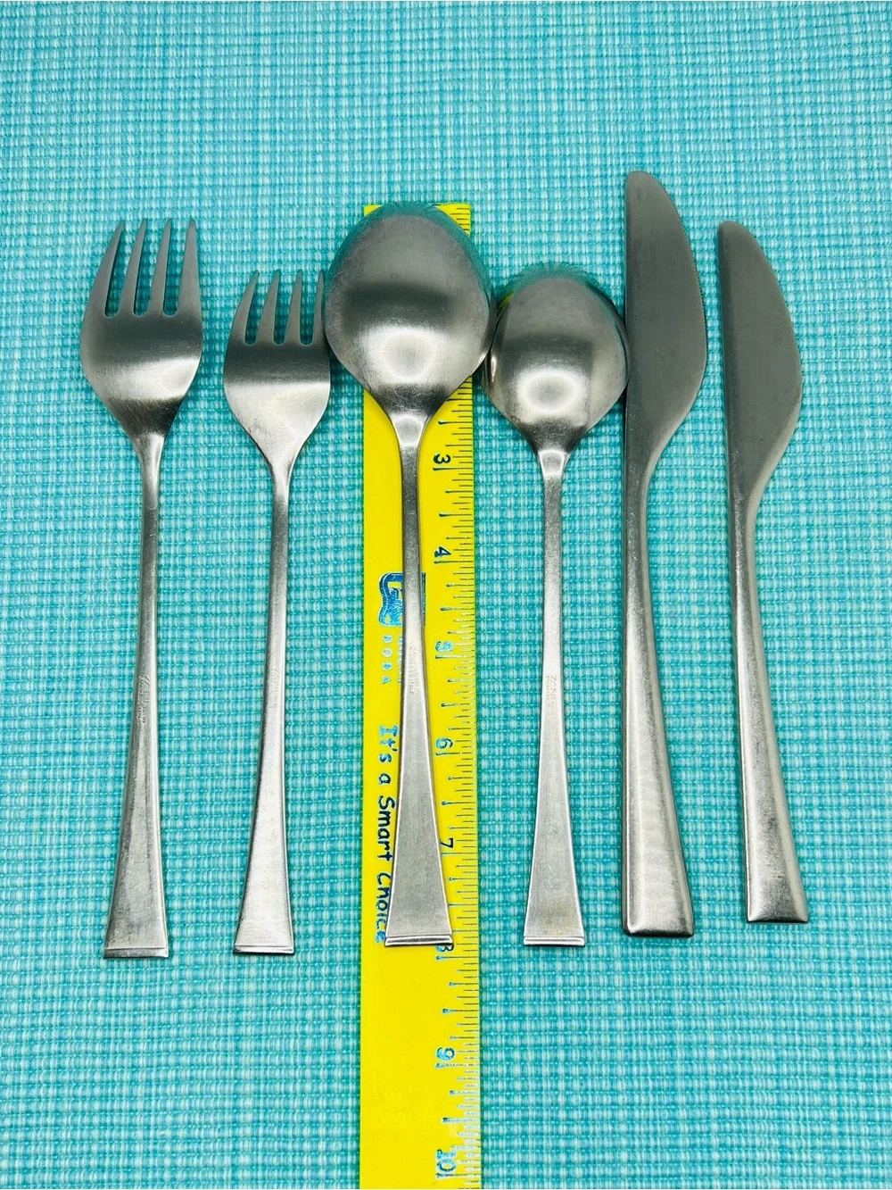 Vtg Zani Sabrina Italy Stainless 6 Piece Place Setting MCM Nencioni Moleri 1978