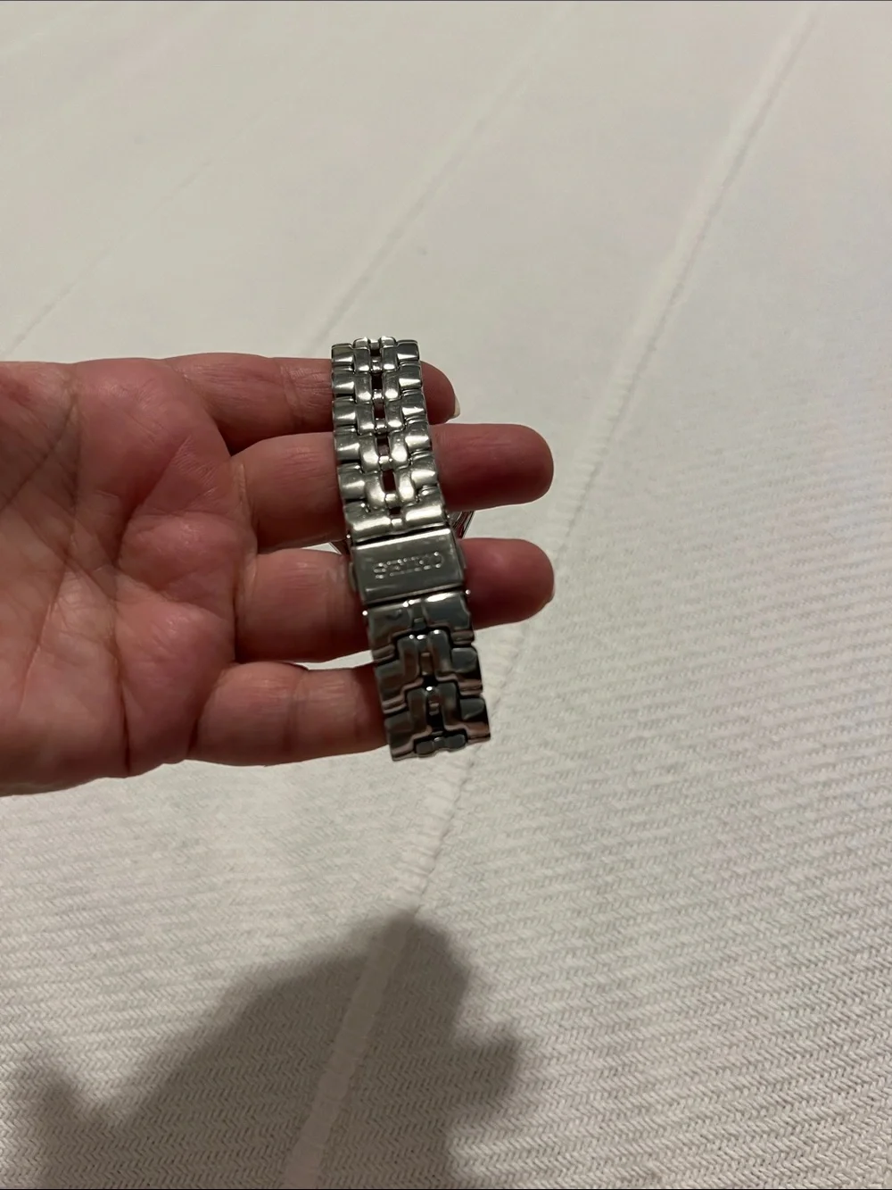 Seiko timepiece textured
